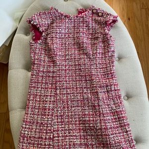 Kate Spade Pink Tweed Dress Size 2